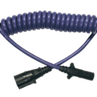 Blue Ox Trailer Wiring Adapter, 7-Blade to 6-Pin, Blue
