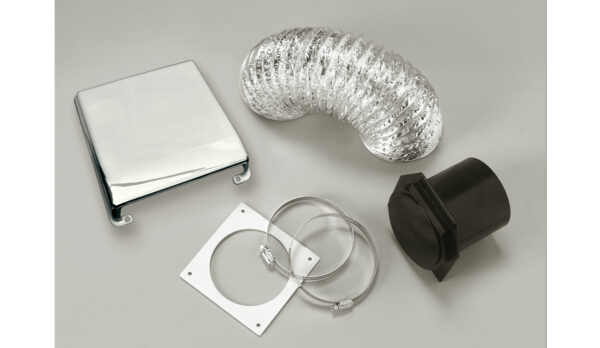 Splendide DV6500X Vent Installation Kit, Silver, 4 Inch Duct