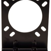 Valterra 7-Way Trailer Connector Mounting Bracket, 90-Degree, Black