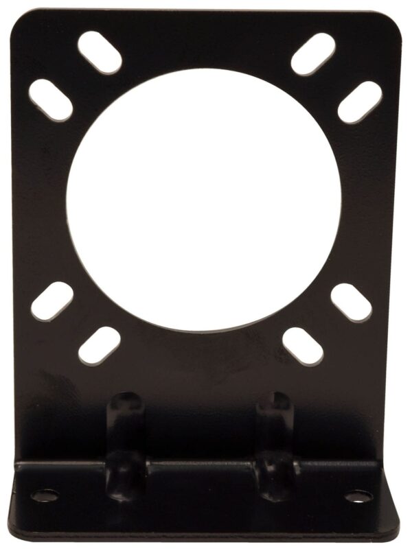 Valterra 7-Way Trailer Connector Mounting Bracket, 90-Degree, Black