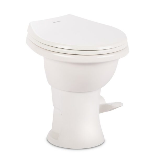 Dometic 410 Tall RV Toilet, Gravity Flush, 18 Inch, White