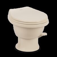 Dometic Porcelain RV Toilet, Bone, Pedal Pump, 13-1/2 Inch