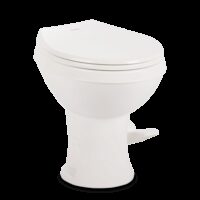 Dometic 400 Essential RV Toilet, White, 18-Inch Seat, Pedal Pump