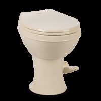 Dometic 400 Essential RV Toilet, Bone, 18-Inch Seat, Pedal Pump