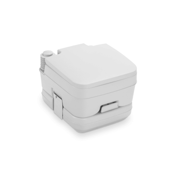 Dometic 960 Portable Toilet, Silver, Bellows Pump, 2.5-Gallon
