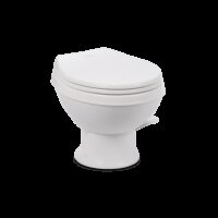 Dometic 401 Essential RV Toilet, White, 13-1/2 Inch Seat, Pedal Pump