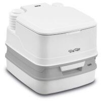 Thetford Porta Potti Portable Toilet, White, Bellows Pump, 2.6-Gallon