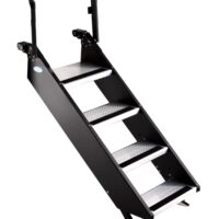 MORryde Step Above 4-Step RV Entry System, 500 lb Capacity, Black