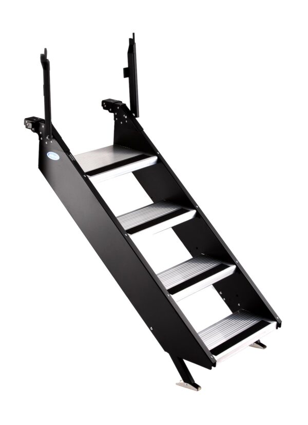 MORryde Step Above 4-Step RV Entry System, 500 lb Capacity, Black