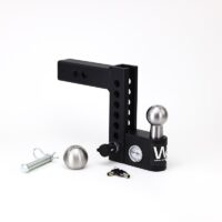 Weigh Safe Aero Ball Mount, 2 Inch, 6 Inch Adjustable Height, Built-in Scale