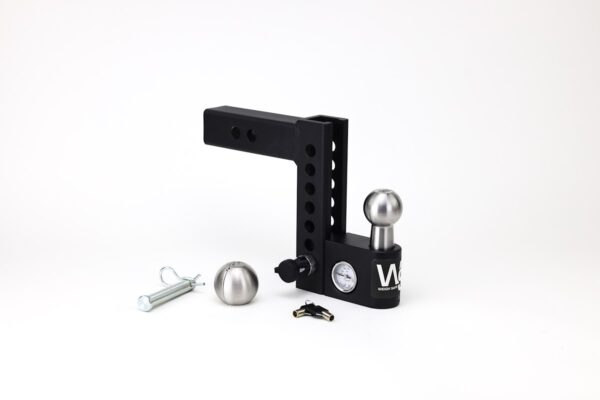 Weigh Safe Aero Ball Mount, 2 Inch, 6 Inch Adjustable Height, Built-in Scale