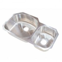 Lippert Stainless Steel Double Bowl Kitchen Sink 32 x 17 Inches