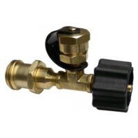 Marshall Excelsior Propane Tee Adapter, 1-5/16-Inch ACME Inlet, Dual 1-Inch-20 Outlets