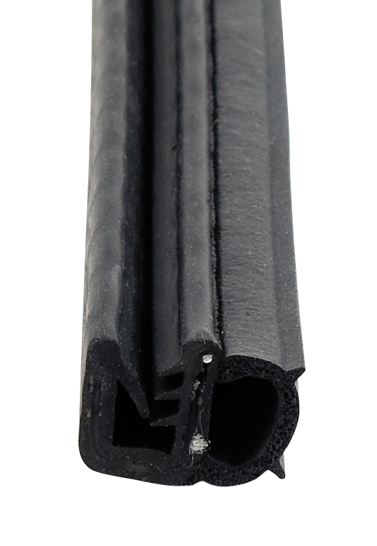 AP Products Single Bulb Weather Stripping 3/4 in x 7/16 in, Black, 28 ft