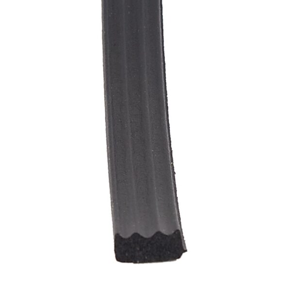 AP Products Ribbed Weather Stripping 3/16 in x 3/8 in, Black, 50 ft