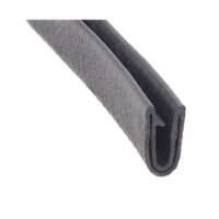 AP Products U-Channel PVC Weather Stripping 9/16 in x 1/4 in, Black, 50 ft