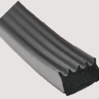 AP Products Ribbed Vinyl Foam Weather Stripping, 5/8" x 3/8", Black, 50 Feet