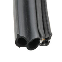AP Products Double Bulb Weather Stripping, 1-1/2" x 3/4", Black, 28 Feet