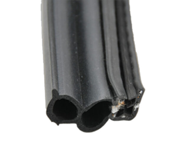 AP Products Double Bulb Weather Stripping, 1-1/2" x 3/4", Black, 28 Feet