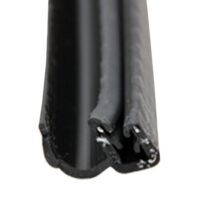 AP Products J Bulb Weather Stripping, 1" x 3/4", Black, 28 Feet