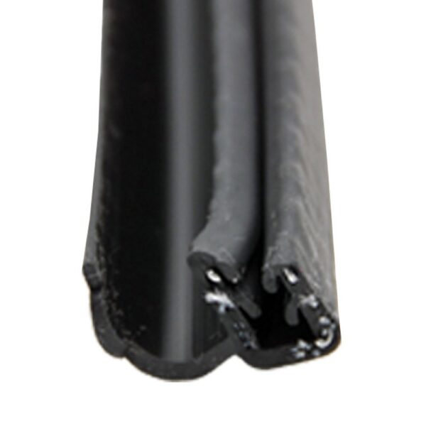 AP Products J Bulb Weather Stripping, 1" x 3/4", Black, 28 Feet