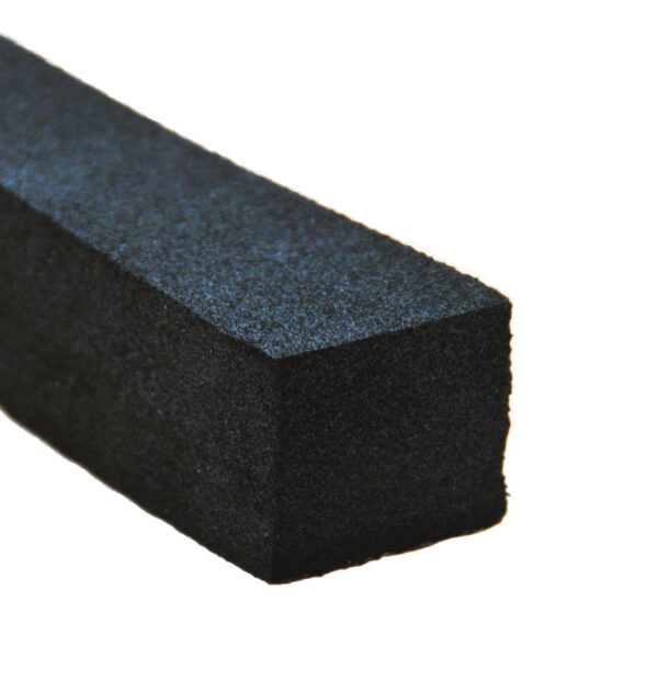 AP Products Rectangular Foam Weather Stripping, 1" x 1-1/4", Black, 25 Feet