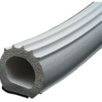 AP Products Ribbed D-Seal Weather Stripping, 1" x 1", 50 Feet, White