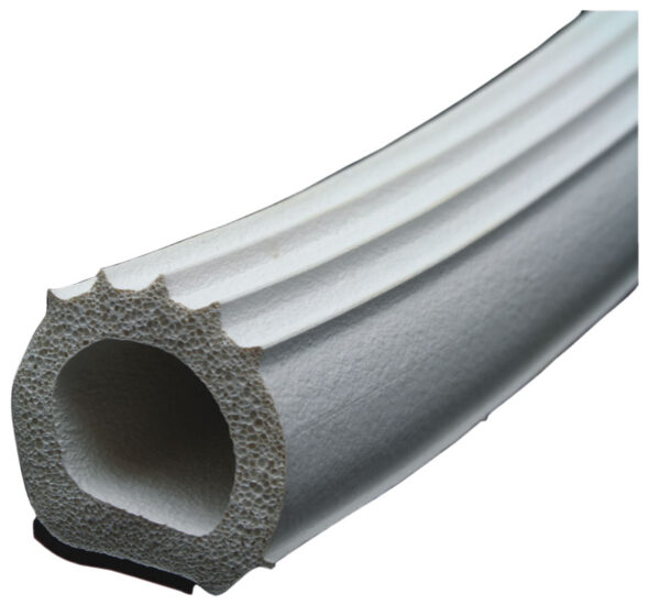 AP Products Ribbed D-Seal Weather Stripping, 1" x 1", 50 Feet, White