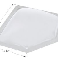 Icon Neo Angle Skylight Dome, White Polycarbonate, 24 x 14.25 Inch Opening