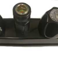 B&B Molders Exterior Faucet, 4-Inch Deck Mount, Black