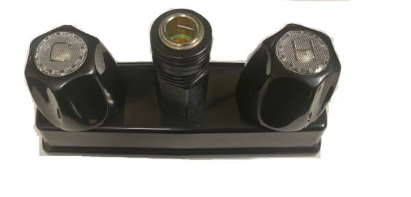 B&B Molders Exterior Faucet, 4-Inch Deck Mount, Black