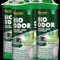 Star Brite Bio Odor Holding Tank Treatment, Unscented, 8 oz, Box of 4