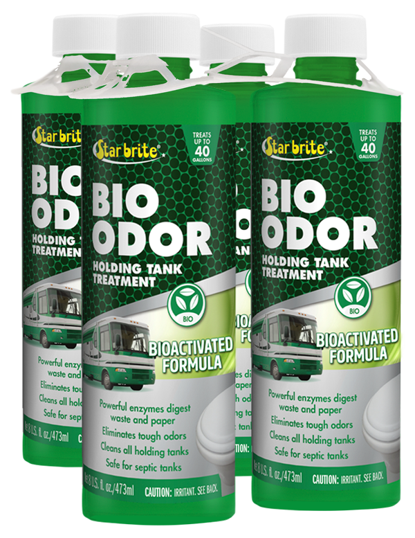 Star Brite Bio Odor Holding Tank Treatment, Unscented, 8 oz, Box of 4