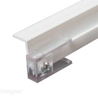 RV Designer 45-inch Internal Curtain Slide Track, White Plastic