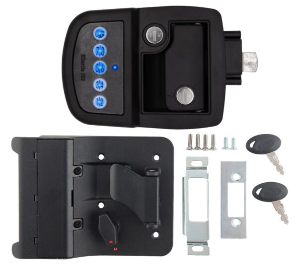 AP Products Paddle-Type Entry Door Handle, Motorhome, Black
