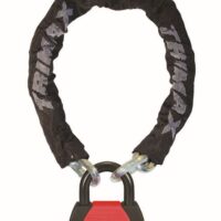 Trimax T-HEX 10mm Security Chain with MAX60 Disc U-Lock, 3 Feet 3 Inch