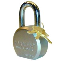Trimax Re-Keyable Padlock, Nickel Plated, 0.433-Inch Shackle