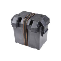 Arcon Battery Box, 6 Volt Batteries, Vented, Black