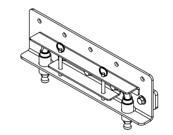 Demco RV Fifth Wheel Trailer Hitch Mount Kit, Side Rail, Bolt-On