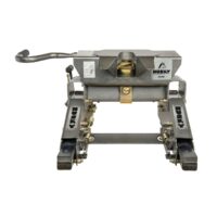 Husky Fifth Wheel Trailer Hitch 26,000 lb Capacity, 4-Way Articulating Head, Gray
