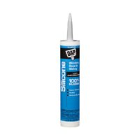 DAP Silicone Caulk, 10.1 oz Cartridge, Aluminium, Not Paintable