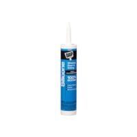 DAP Silicone Caulk, 10.1 oz Cartridge, White, Not Paintable