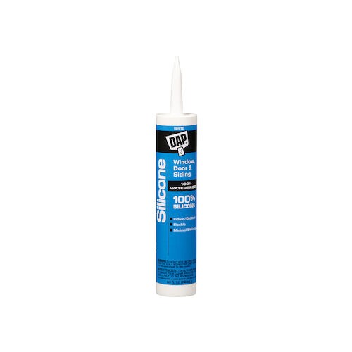 DAP Silicone Caulk, 10.1 oz Cartridge, White, Not Paintable