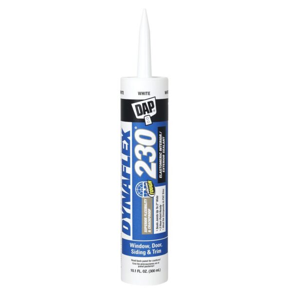 DAP Latex Caulk, White, 10.1 oz, Paintable