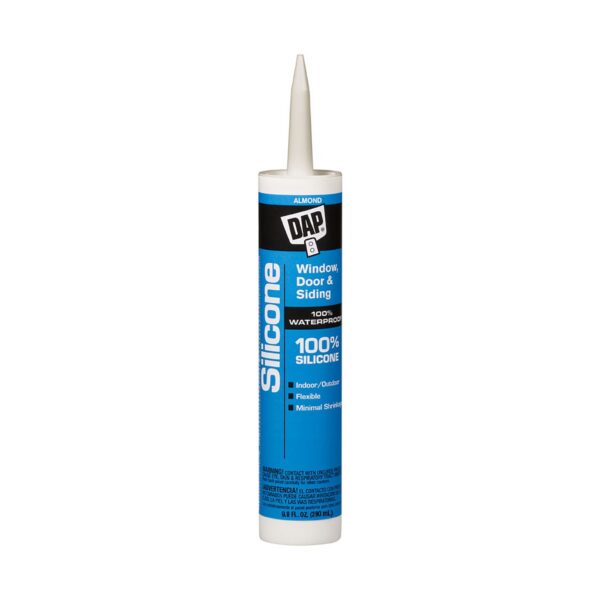 DAP Silicone Caulk, Almond, 10.1 oz