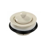JR Products Sink Strainer with Pop-Stop Stopper, 2 in. Drain, Plastic