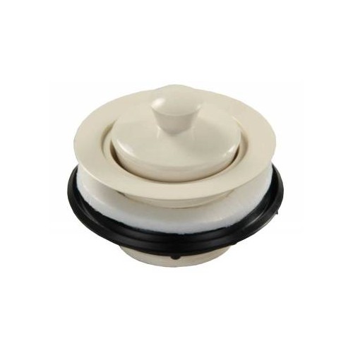 JR Products Sink Strainer with Pop-Stop Stopper, 2 in. Drain, Plastic