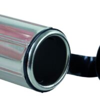 JR Products 12V Power Port Socket, Silver and Black, Quick Nut Mount
