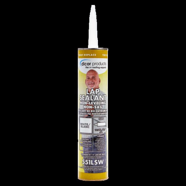 Dicor Non-Leveling Lap Sealant White 10 Ounce Tube