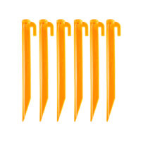 Coghlan's Tent Pegs, 12 Inch, Hook Style, Yellow